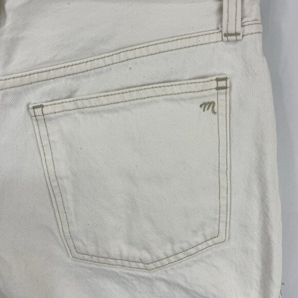 Madewell The Dad Jean Shorts Vintage Canvas Wash Size 27 High Rise NF048 - Picture 5 of 13